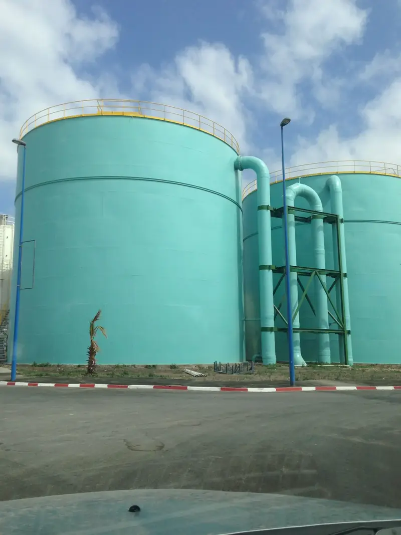 Bac d’eau potable de 5 000 m³ fabriqué pour le site de Jorf Lasfar