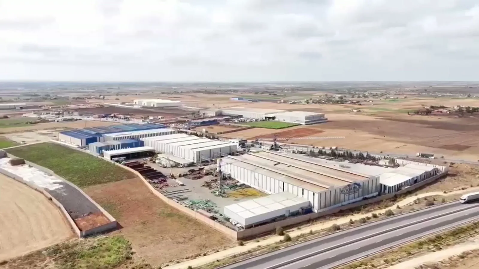 Zone industrielle d&rsquo;El Jadida vue du ciel